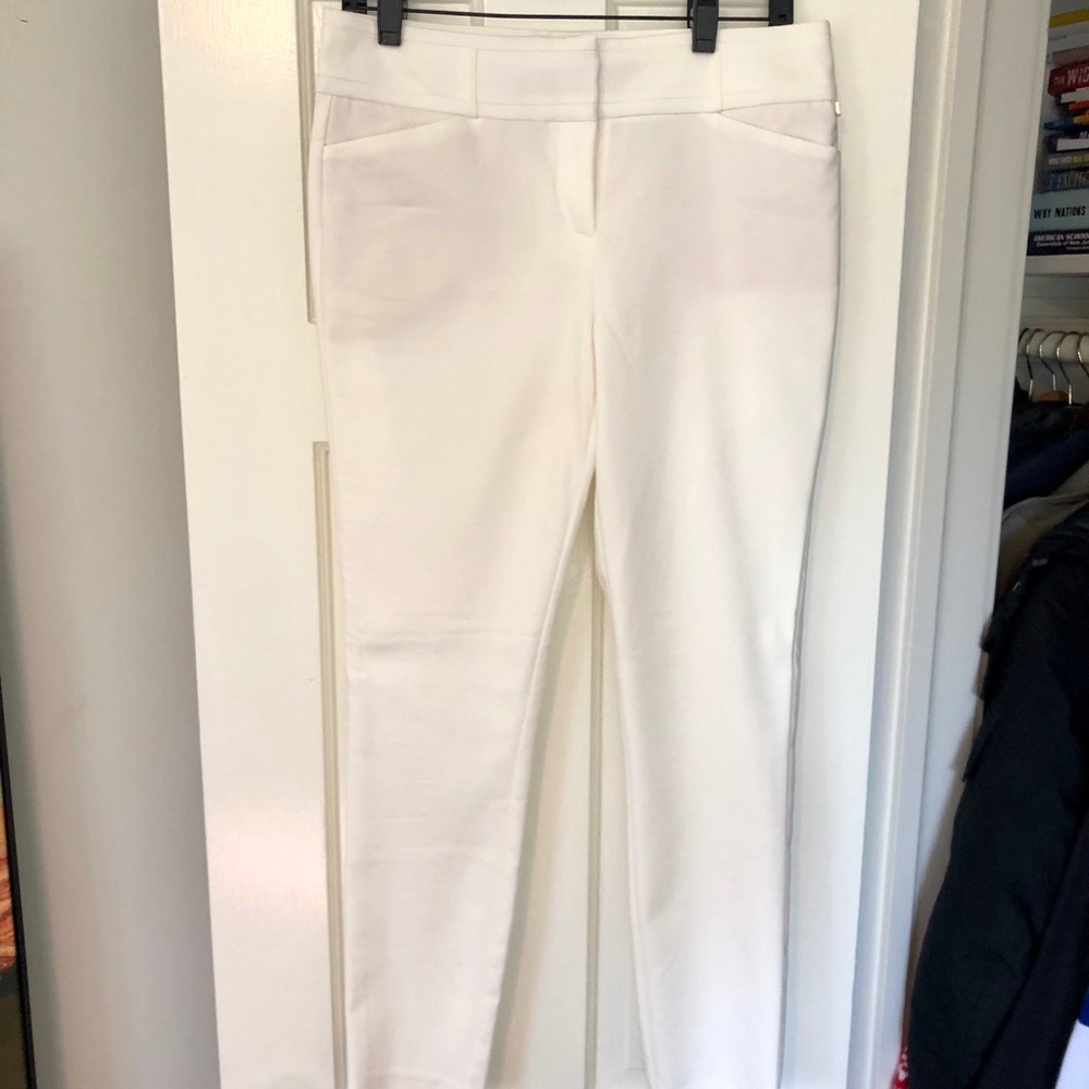 Ivanka trump white fitted dress pant